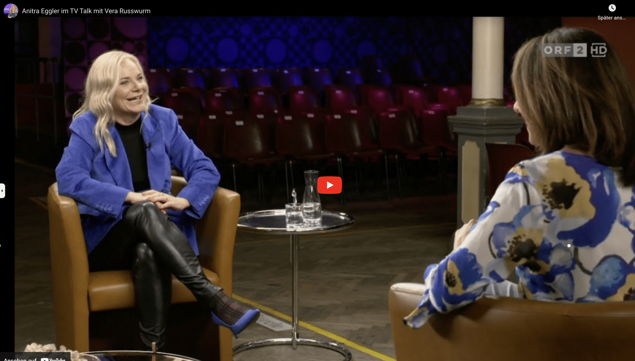 Anitra Eggler im Talk mit Vera Russwurm